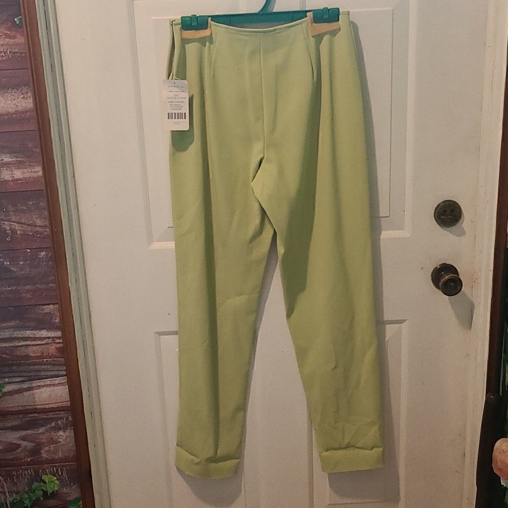 Size 10 Carlisle Lime Green Slacks